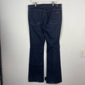7 For All Mankind Dark Blue Boot Cut Jeans